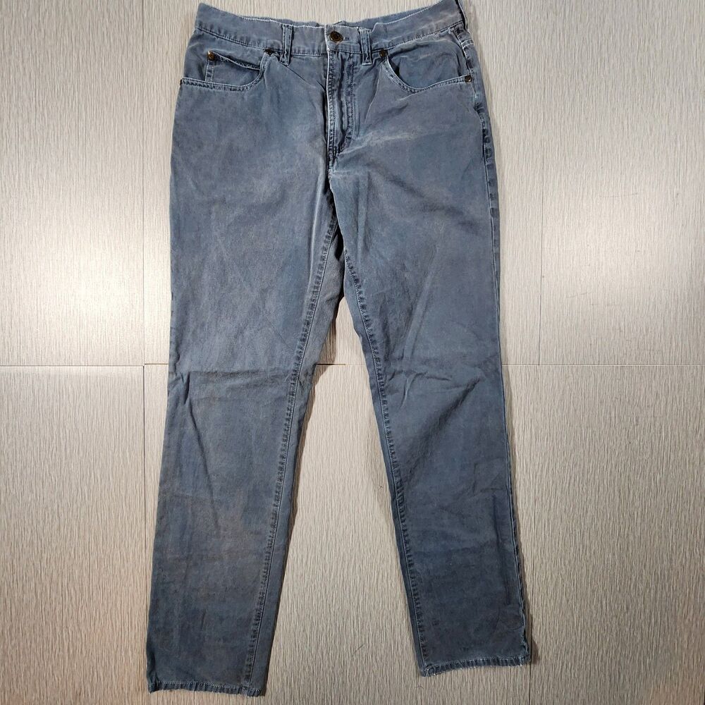 Reyn Spooner Pants Men's Size 30 Chino Flat Front Gray/Blue Casual Hawaii